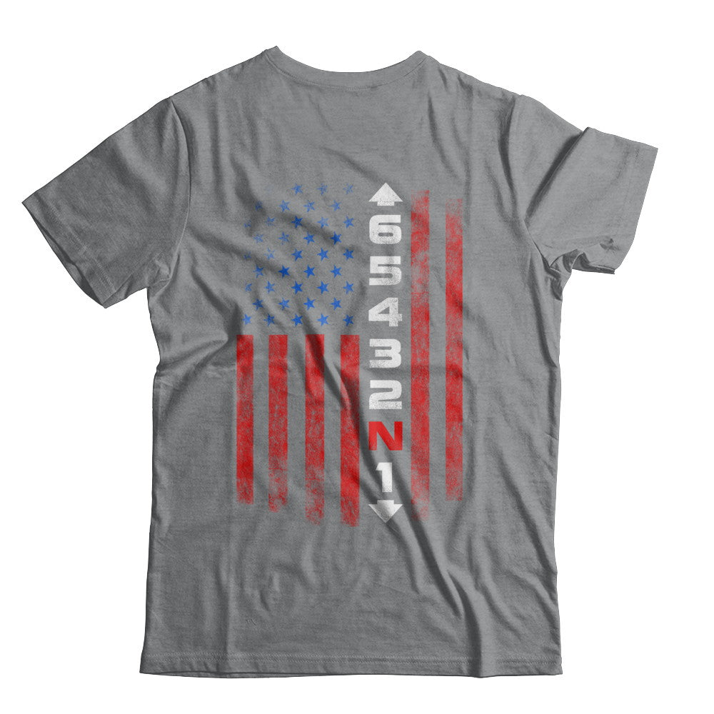 Motorcycle Gears Fun Motorbike American Us Flag T-Shirt & Hoodie | Teecentury.com