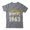 Kings Are Born In 1963 Birthday Gift T-Shirt & Hoodie | Teecentury.com