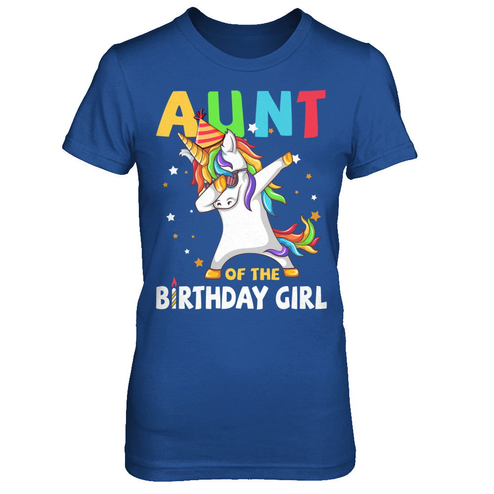 AUNT Of The Birthday Girl Dabbing Unicorn Party T-Shirt & Hoodie | Teecentury.com