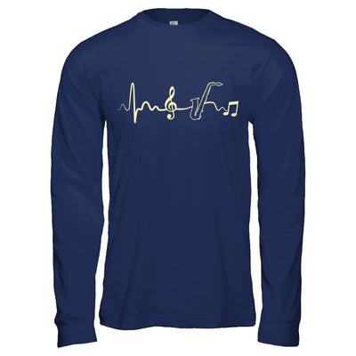 Saxophone Heartbeat Musician T-Shirt & Hoodie | Teecentury.com