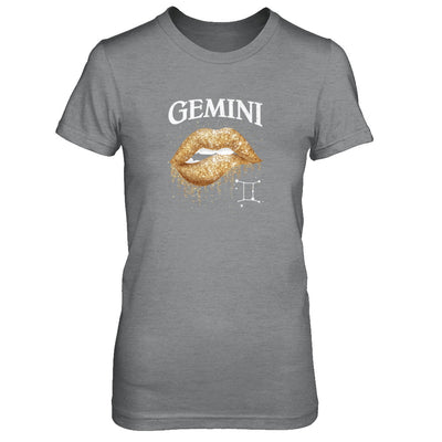 Gemini Zodiac May June Birthday Gift Golden Lipstick T-Shirt & Tank Top | Teecentury.com