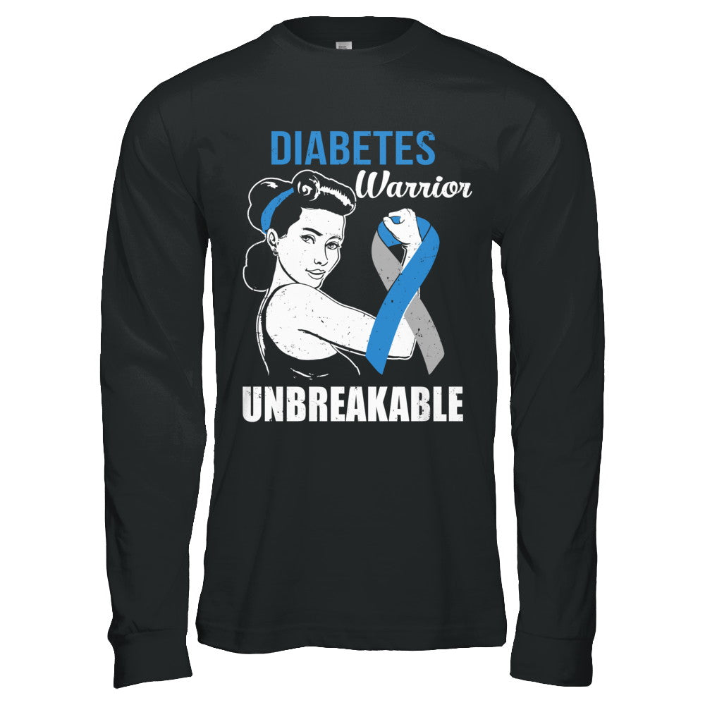 Diabetes Warrior Unbreakable Diabetes Awareness T-Shirt & Hoodie | Teecentury.com