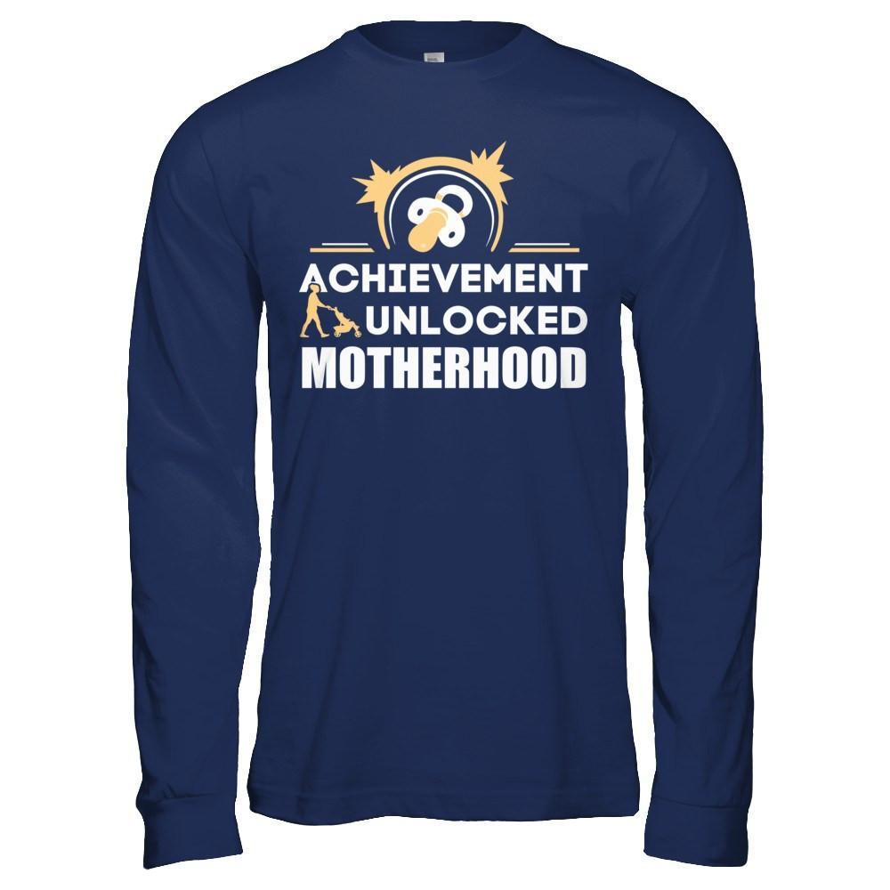 Achievement Unlocked Motherhood First Time Mom T-Shirt & Hoodie | Teecentury.com