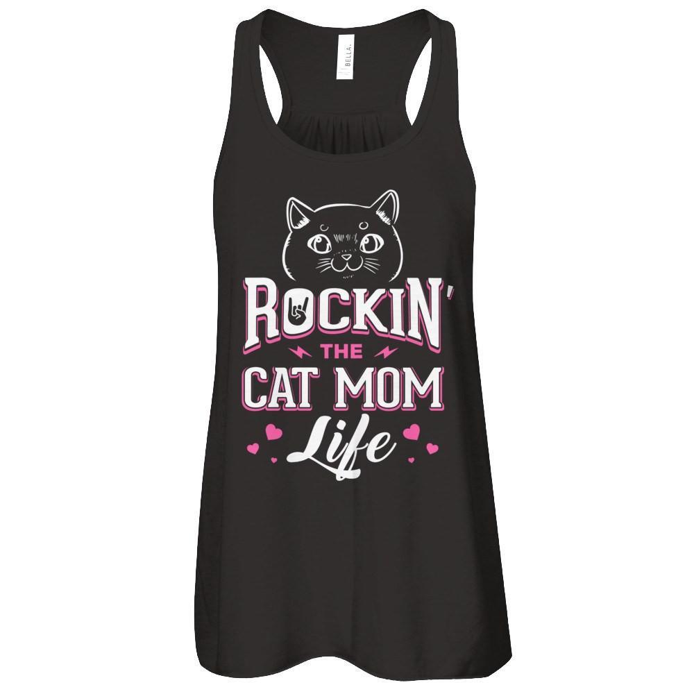 Rocking The Cat Mom Life T-Shirt & Tank Top | Teecentury.com