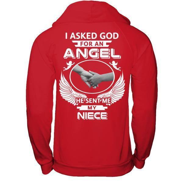 I Asked God For An Angel He Sent Me My Niece T-Shirt & Hoodie | Teecentury.com