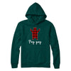 Red Pop Pop Bear Buffalo Plaid Family Christmas Pajamas T-Shirt & Sweatshirt | Teecentury.com