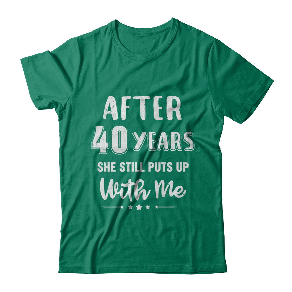 40Th Wedding Anniversary Funny Husband Gift T-Shirt & Hoodie | Teecentury.com