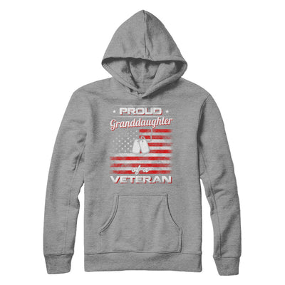 Proud Granddaughter Of A Veteran T-Shirt & Hoodie | Teecentury.com