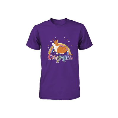 Corgicorn Corgi Unicorn Kids Space Galaxy Rainbow Youth Youth Shirt | Teecentury.com