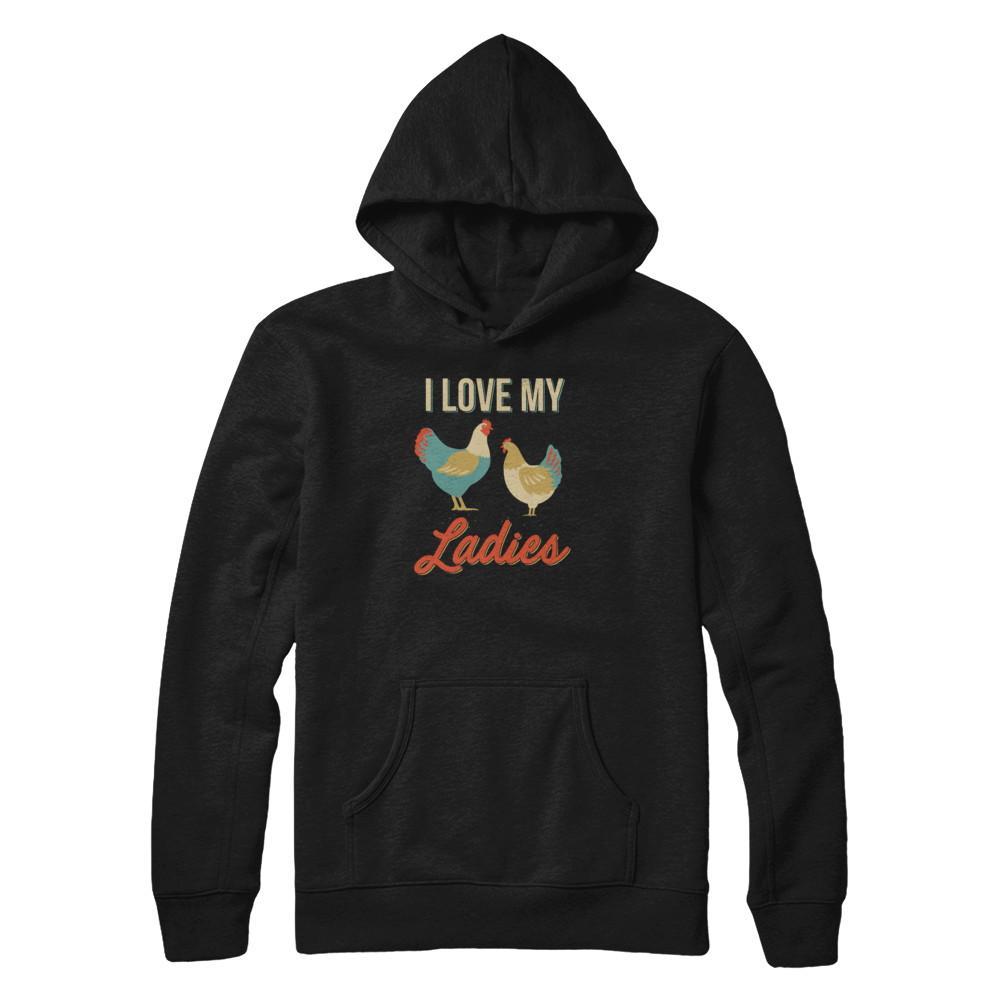 Vintage Retro I Love My Ladies Funny Chicken Farmer T-Shirt & Tank Top | Teecentury.com