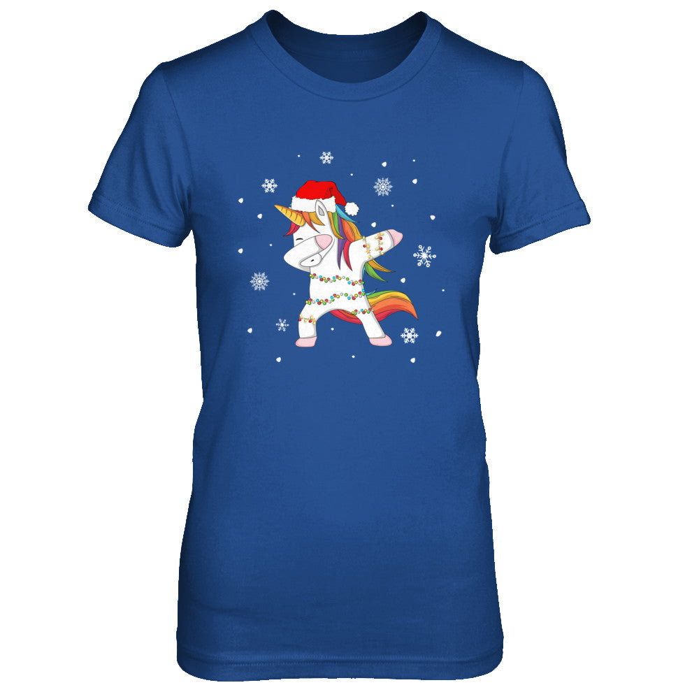 Dabbing Unicorn Ugly Christmas Sweater Girls T-Shirt & Sweatshirt | Teecentury.com