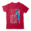 Type 1 Diabetes Awareness Support T1D Flag Ribbon T-Shirt & Hoodie | Teecentury.com
