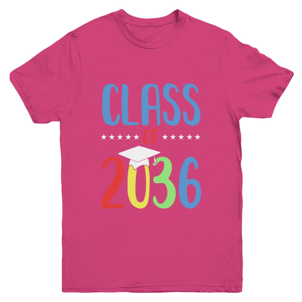 Grow With Me First Day Of School Class Of 2036 Youth Youth Shirt | Teecentury.com