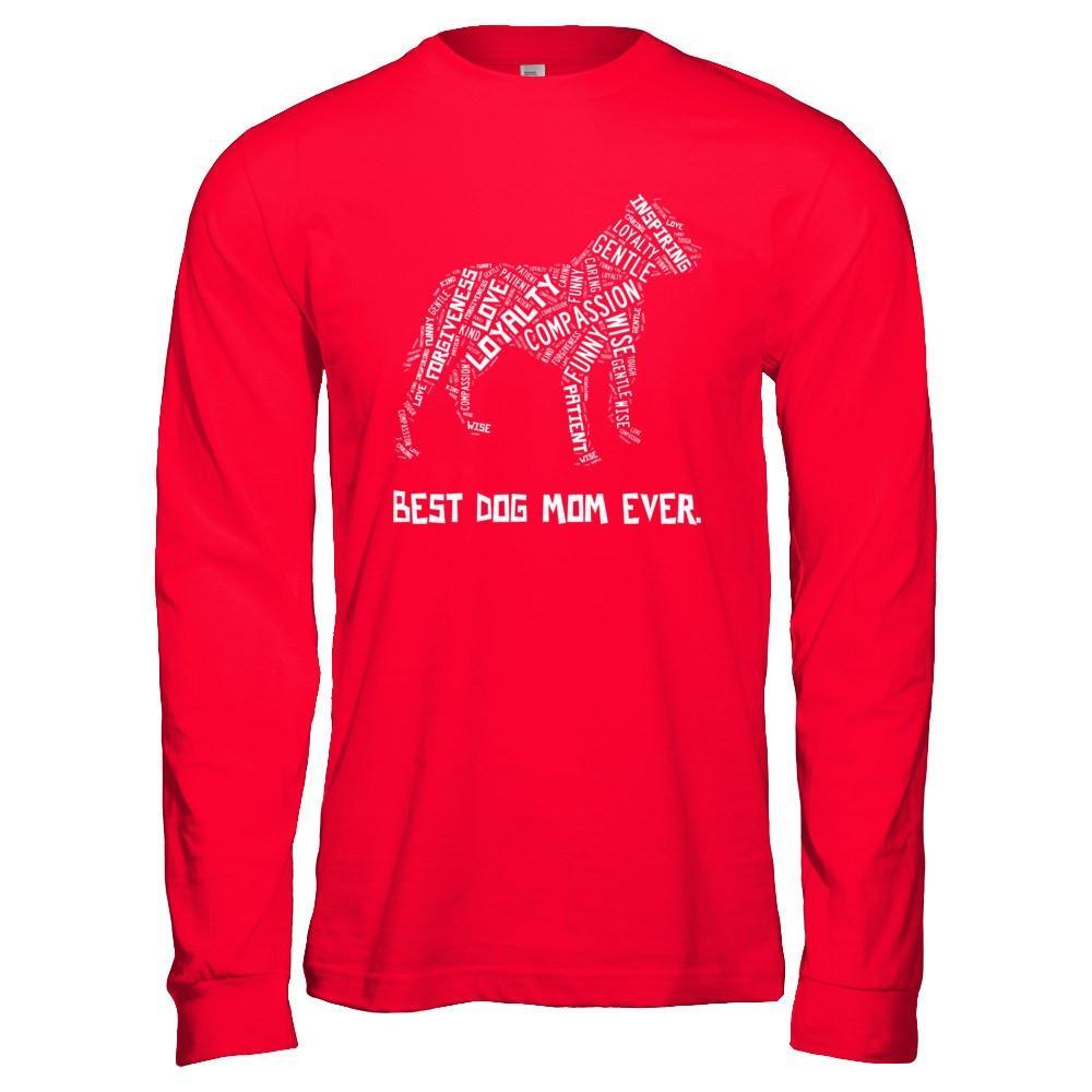 Best Dog Mom Ever Pitbull Lovers T-Shirt & Hoodie | Teecentury.com