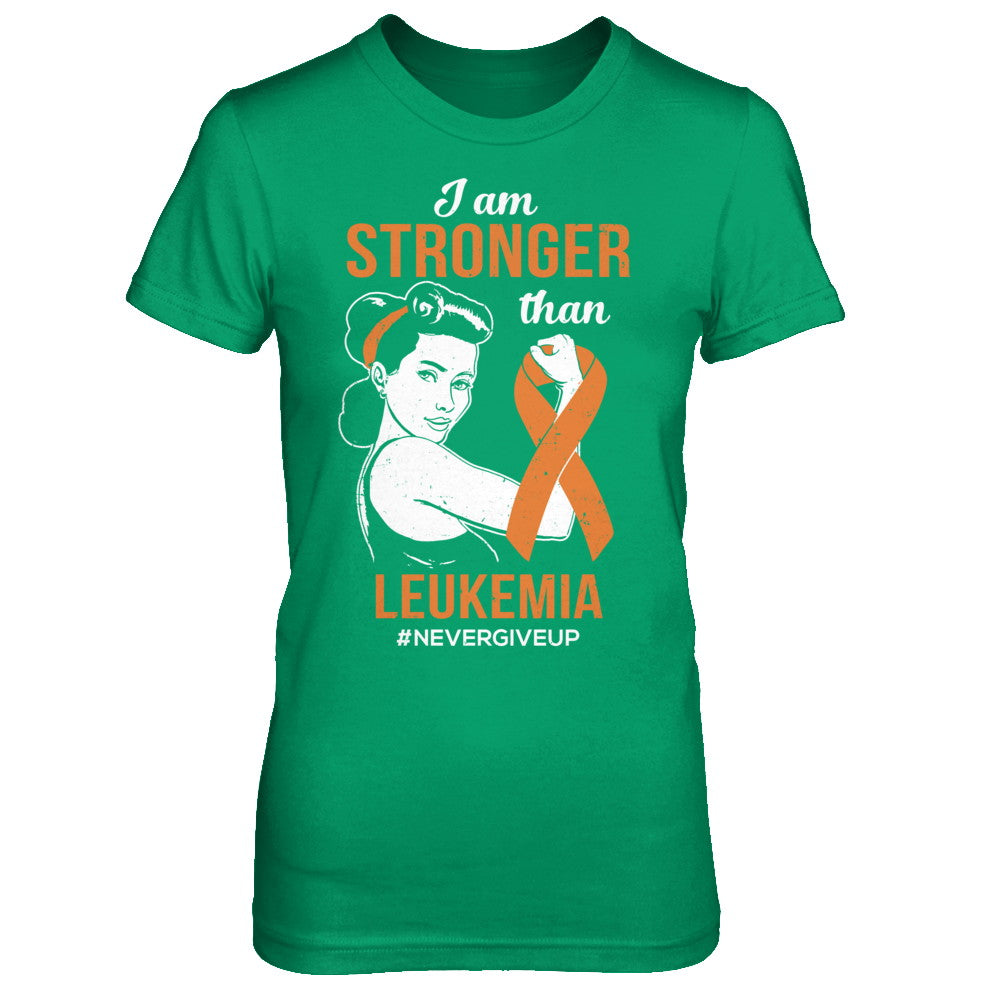 I Am Stronger Than Leukemia Awareness Support T-Shirt & Hoodie | Teecentury.com