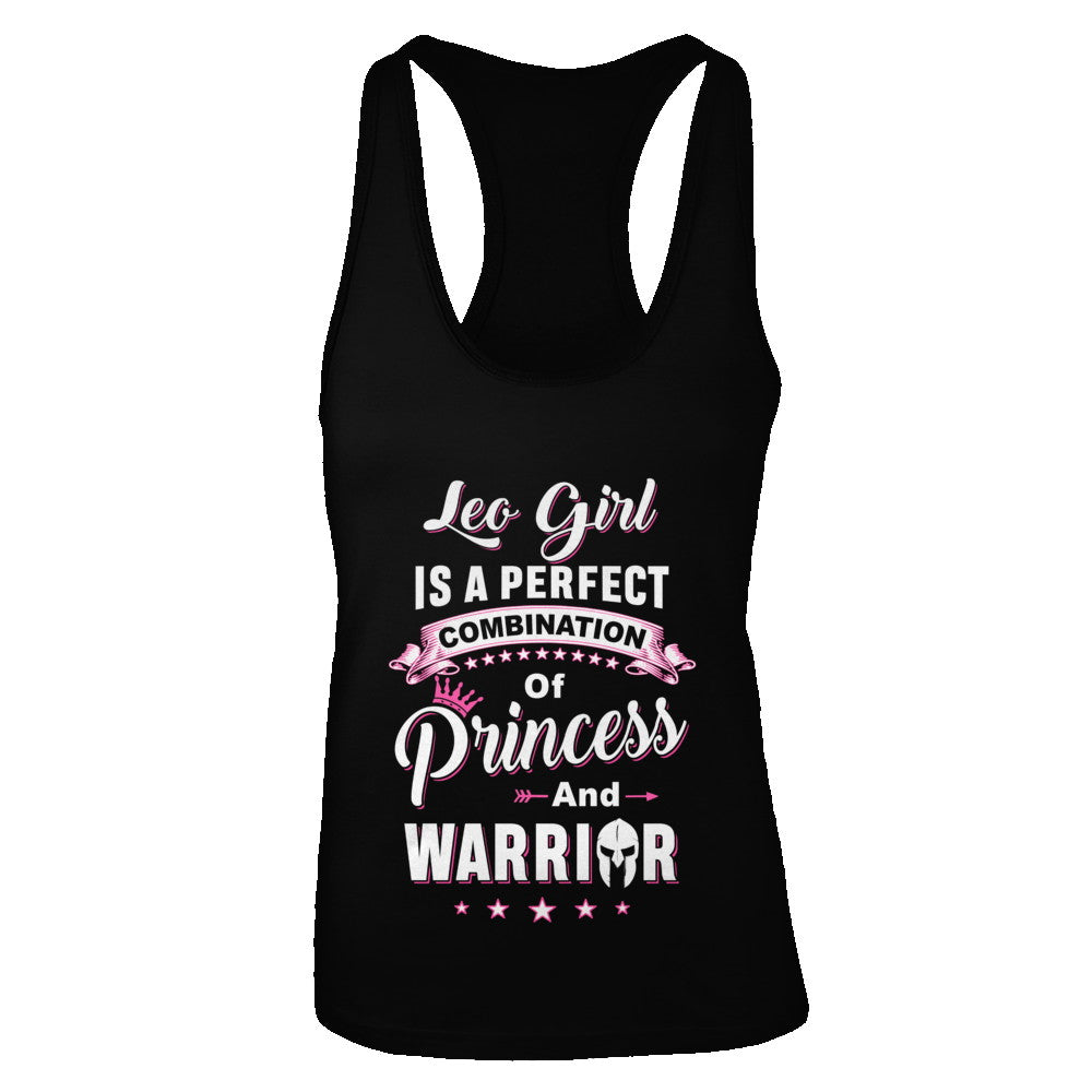 Leo Girl Princess Warrior July August Birthday T-Shirt & Tank Top | Teecentury.com
