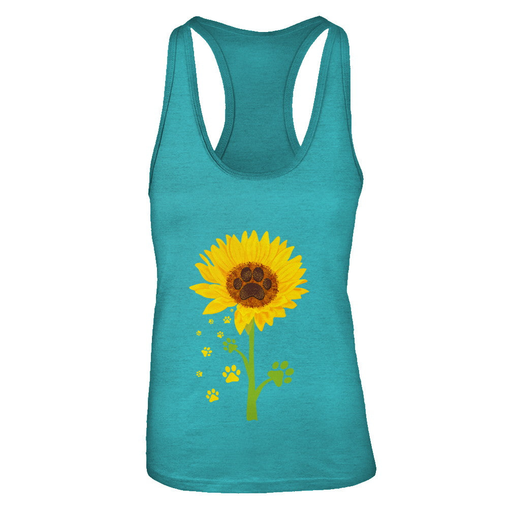 Funny Sunflower Cat Dog Paw Lover T-Shirt & Tank Top | Teecentury.com