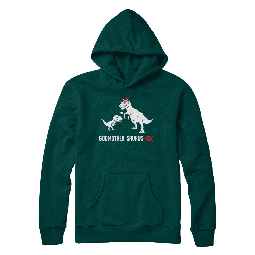 Godmother Saurus T-Rex Dinosaur Gift For God-Mother T-Shirt & Hoodie | Teecentury.com