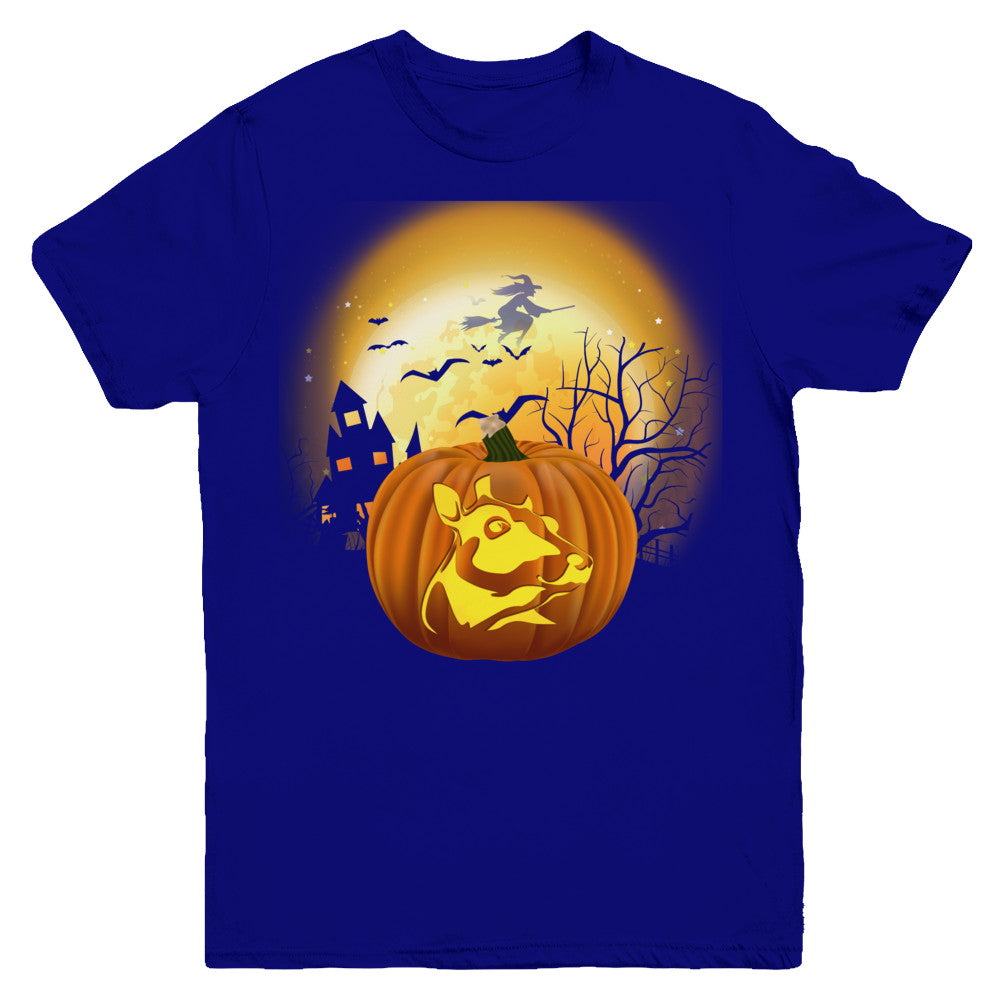Pumpkin Cow Halloween Human Costume Youth Youth Shirt | Teecentury.com