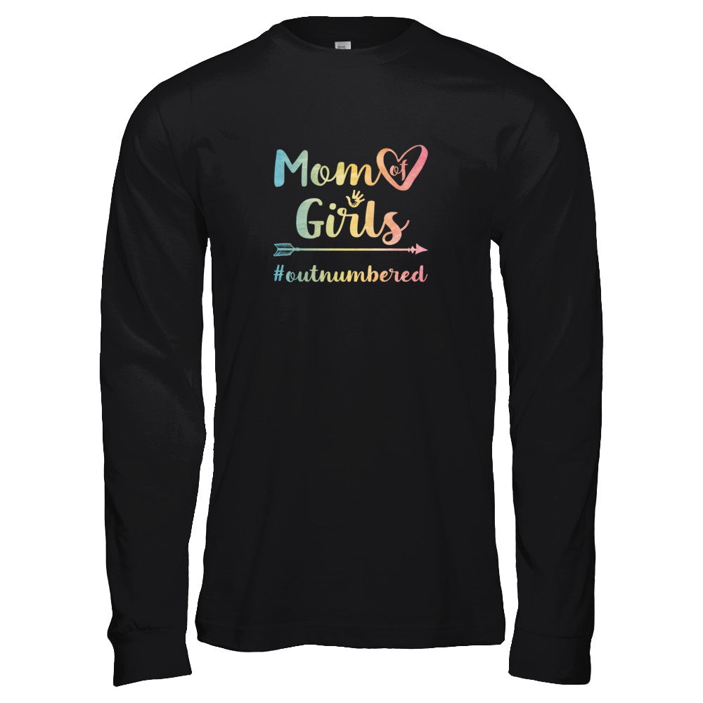 Mom Of Girls Outnumbered T-Shirt & Tank Top | Teecentury.com