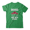 Drinks Well With Others Funny Drinking Wine T-Shirt & Tank Top | Teecentury.com