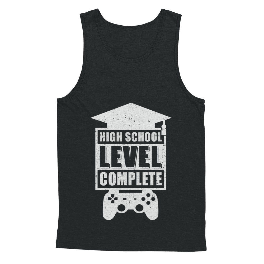 High School Level Complete Graduation Video Gamer T-Shirt & Hoodie | Teecentury.com
