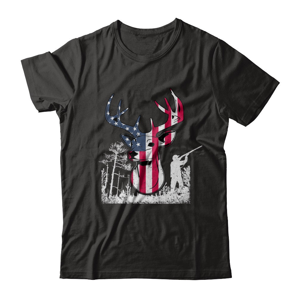 American Flag Hunting Dear Vintage 4Th July Gifts T-Shirt & Hoodie | Teecentury.com