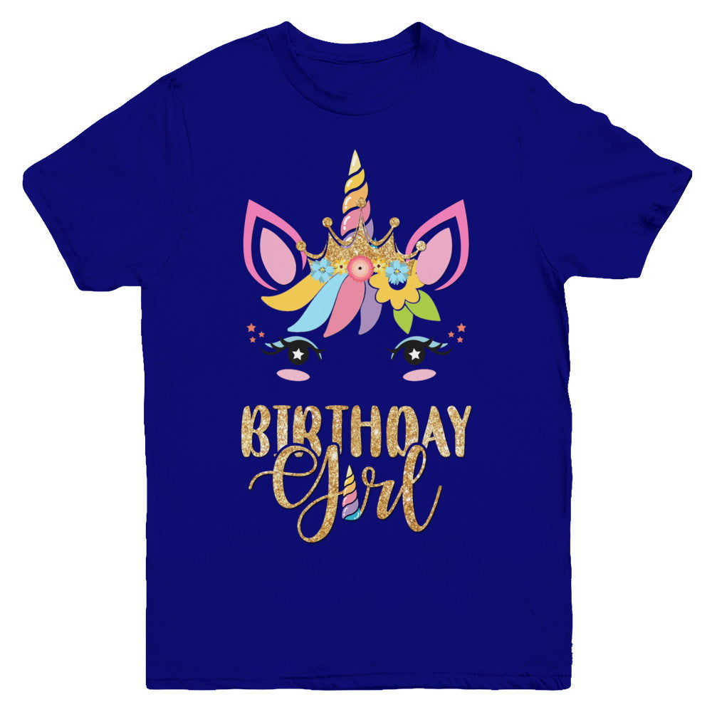Cute Unicorn Girl Daughter Birthday Gift Youth Youth Shirt | Teecentury.com