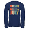 Classic Vintage Legends Are Born In July Birthday T-Shirt & Hoodie | Teecentury.com