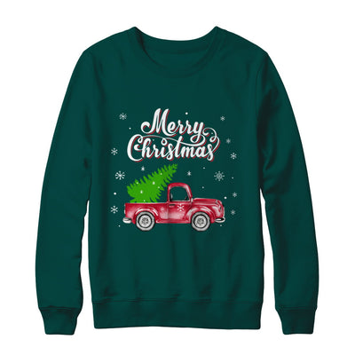 Snow Tree Truck Merry Christmas T-Shirt & Sweatshirt | Teecentury.com