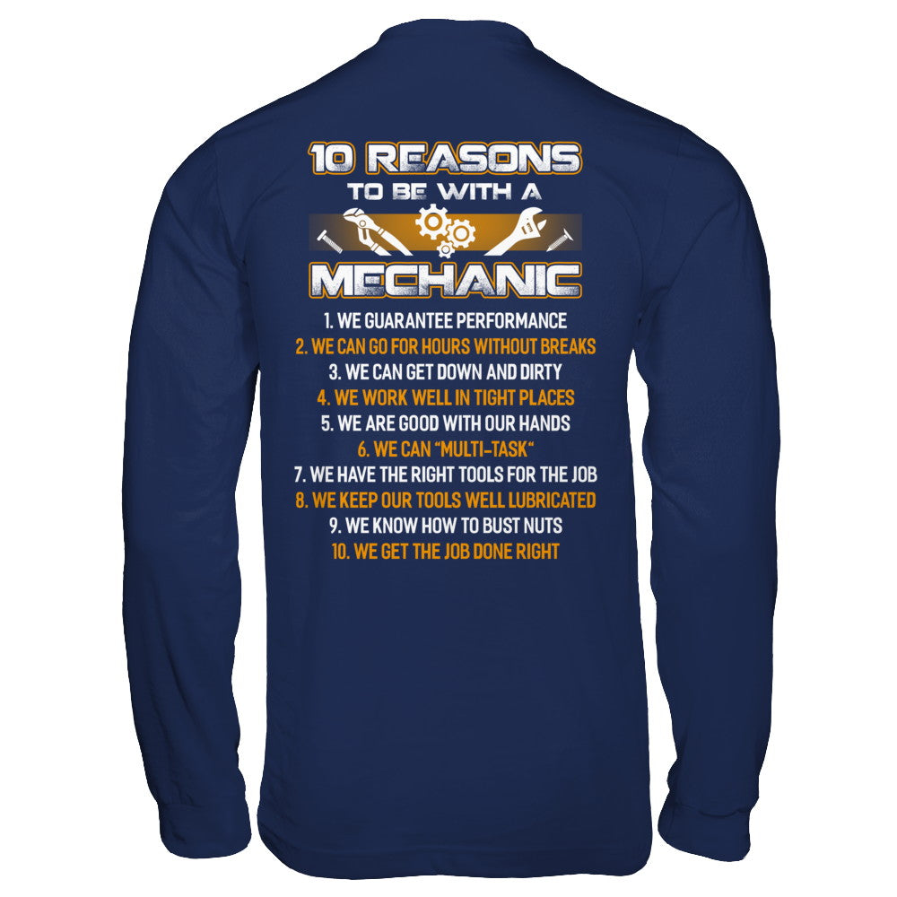 10 Reasons To Be With A Mechanic T-Shirt & Hoodie | Teecentury.com