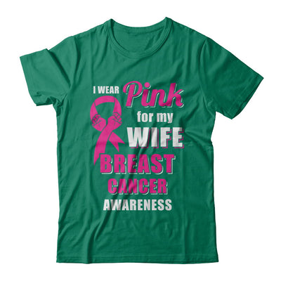 I Wear Pink For My Wife Breast Cancer Husband T-Shirt & Hoodie | Teecentury.com