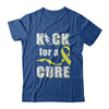 Kick For A Cure Soccer Yellow Childhood Cancer Awareness T-Shirt & Hoodie | Teecentury.com