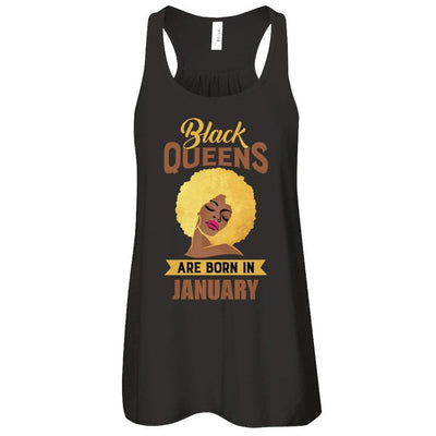 Black Queens Are Born In January Birthday Gift T-Shirt & Tank Top | Teecentury.com