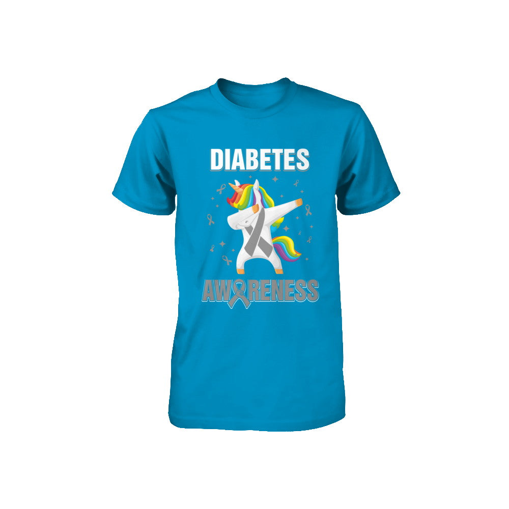 Inspirational Diabetes Awareness Unicorn Support Youth Youth Shirt | Teecentury.com