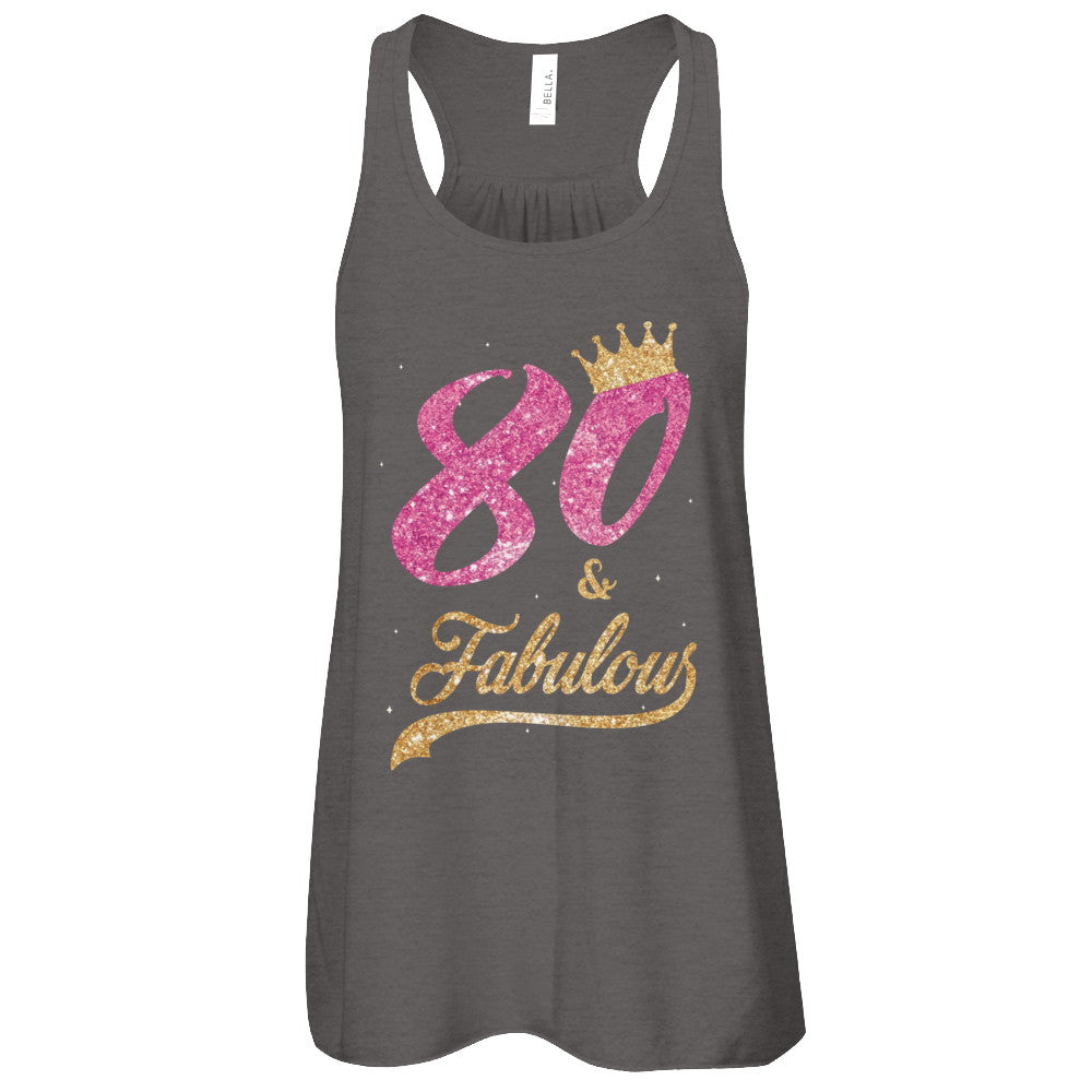 80 And Fabulous 1942 80th Birthday Gift T-Shirt & Tank Top | Teecentury.com