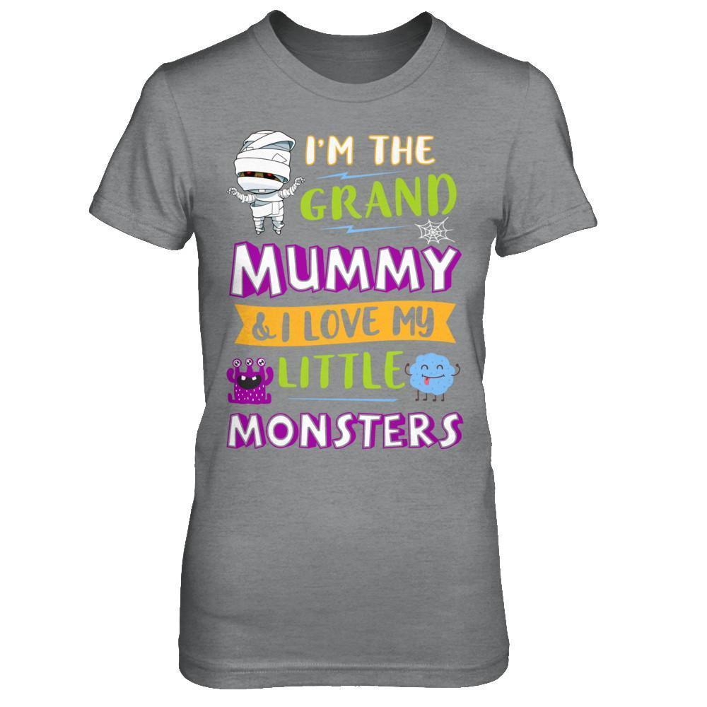 Halloween I'm The Grand Mummy And I Love My Little Monsters T-Shirt & Hoodie | Teecentury.com
