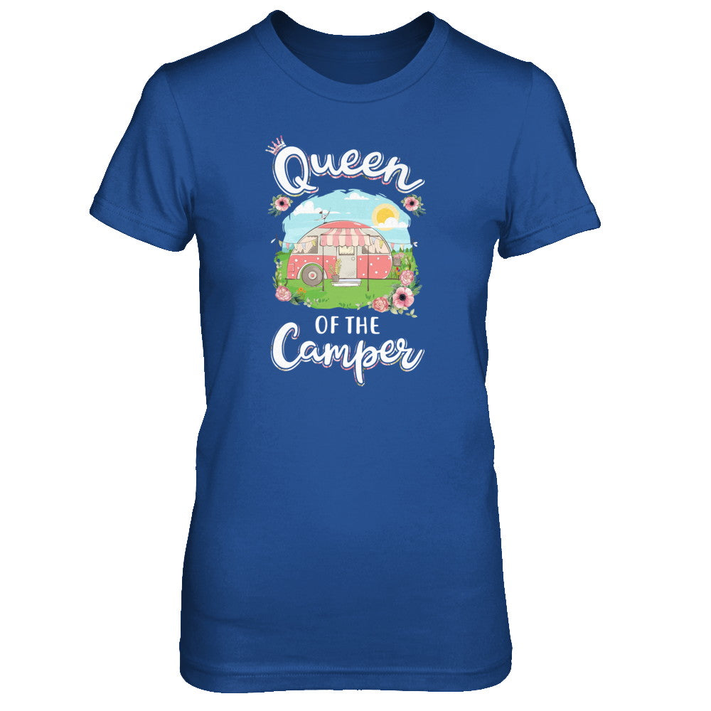 Queen Of The Camper Camping For Women Gift T-Shirt & Tank Top | Teecentury.com