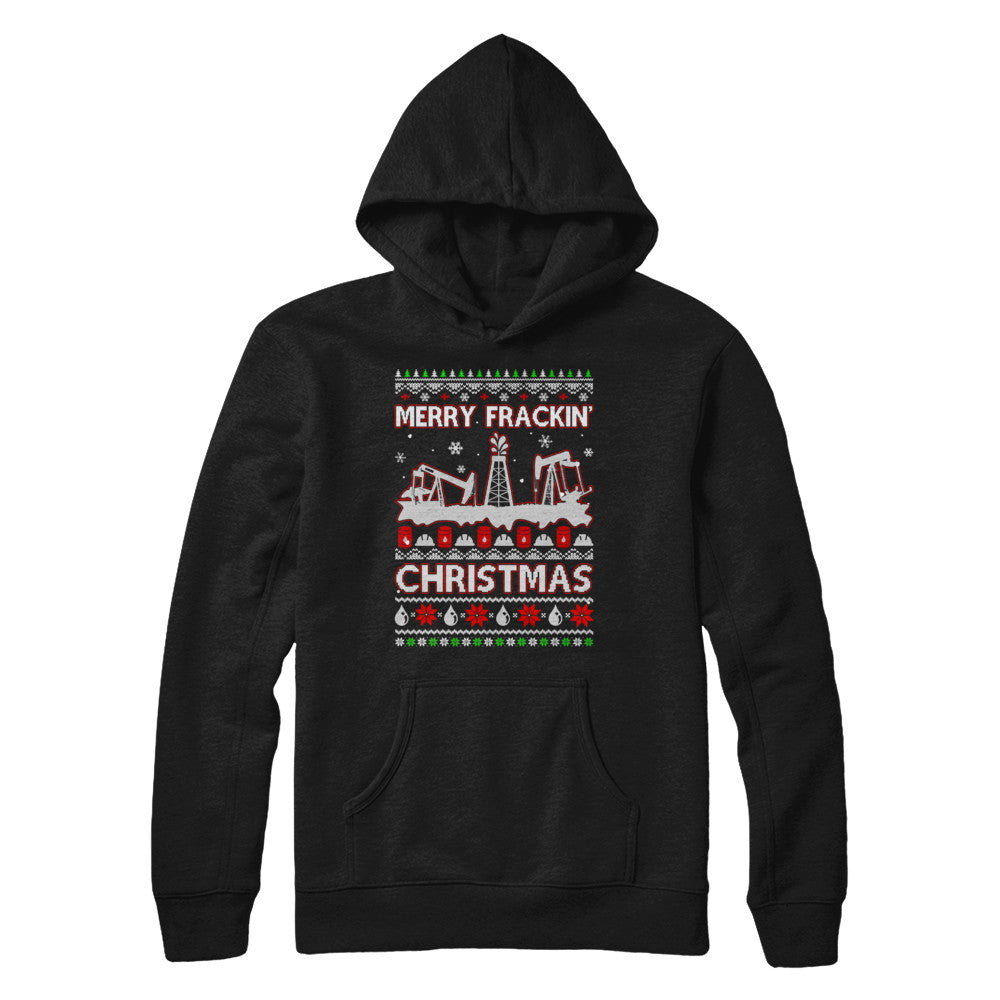 Oilfield Merry Fracking Christmas Ugly Sweater Gifts T-Shirt & Sweatshirt | Teecentury.com