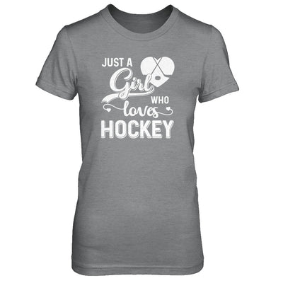 Just A Girl Who Loves Hockey T-Shirt & Tank Top | Teecentury.com