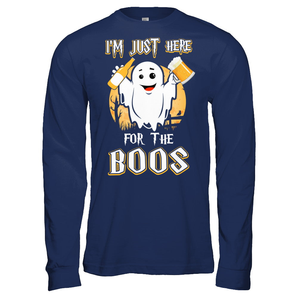 I'm Just Here For The Boos Halloween Beer T-Shirt & Hoodie | Teecentury.com