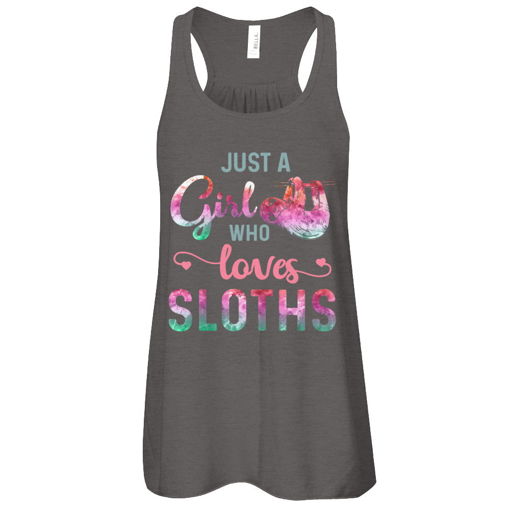 Just A Girl Who Loves Sloths Sloth Lover T-Shirt & Tank Top | Teecentury.com