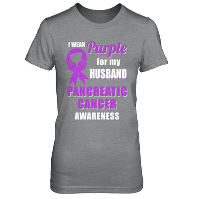 I Wear Purple For My Husband Pancreatic Cancer Wife T-Shirt & Hoodie | Teecentury.com