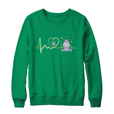 Hippo Cute Preemie Baby Heartbeat T-Shirt & Sweatshirt | Teecentury.com