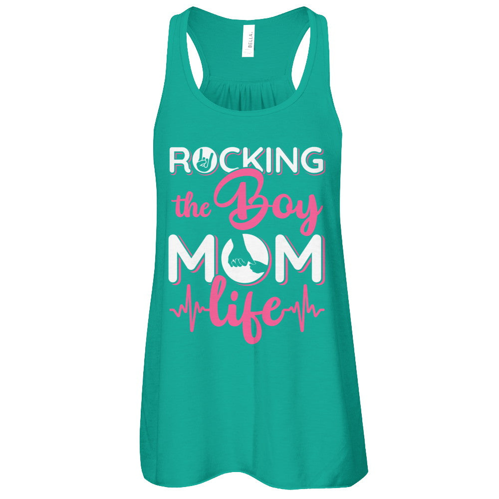 Rocking The Boy Mom Life T-Shirt & Tank Top | Teecentury.com