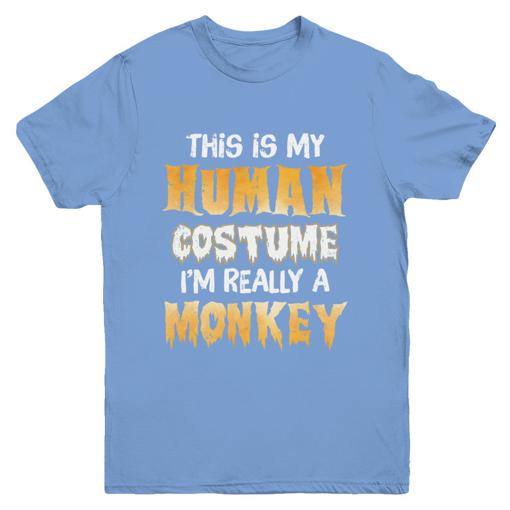 This Is My Human Costume Monkey Halloween Youth Youth Shirt | Teecentury.com