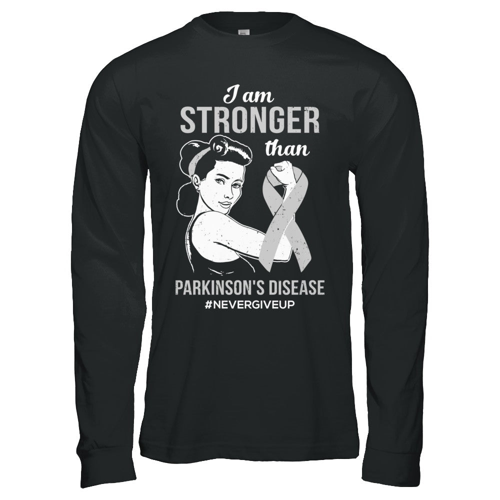 I Am Stronger Than Parkinson's Disease Awareness Support T-Shirt & Hoodie | Teecentury.com