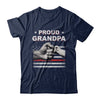 Proud Grandpa Fireman Firefighter Thin Red Line Flag Fathers Day T-Shirt & Hoodie | Teecentury.com