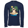 Summer Vacation Dabbing Pug Surfing Surfboard Gift T-Shirt & Hoodie | Teecentury.com