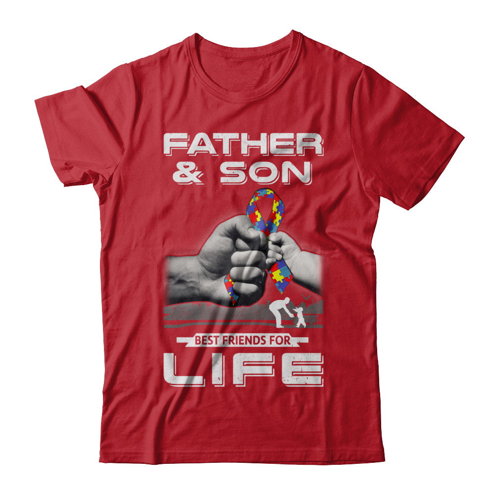 Autism Awareness Father And Son Best Friends For Life T-Shirt & Hoodie | Teecentury.com